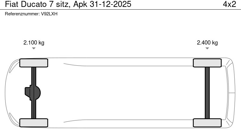 Fiat Ducato 7 sitz, Apk 31-12-2025 - Flatbed van, Combi van: picture 3 Fiat Ducato 7 sitz, Apk 31-12-2025 - Flatbed van, Combi van: picture 3
