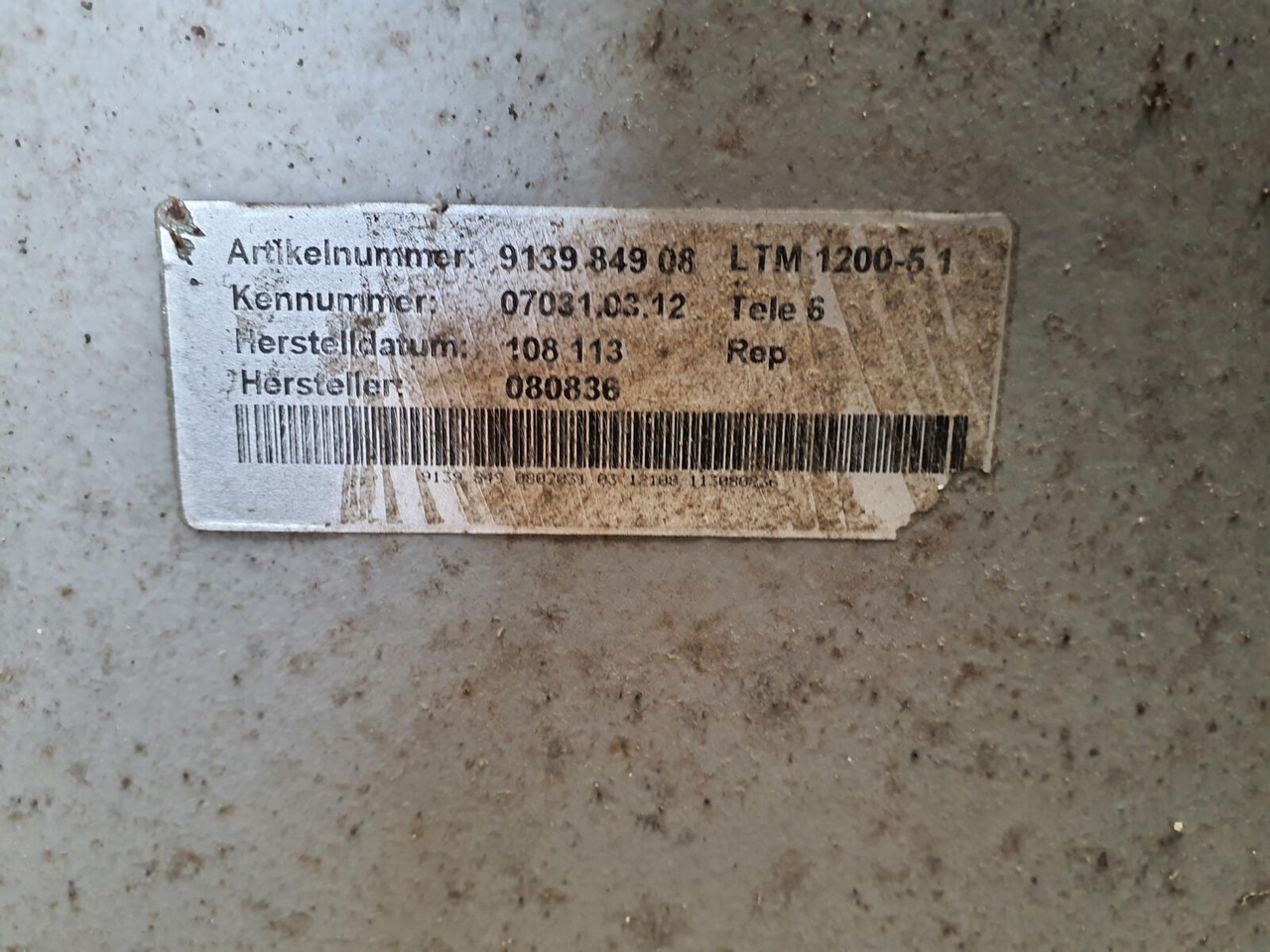 Liebherr LTM 1200-5.1 Telescopic section 6 - Boom for All terrain crane: picture 5 Liebherr LTM 1200-5.1 Telescopic section 6 - Boom for All terrain crane: picture 5