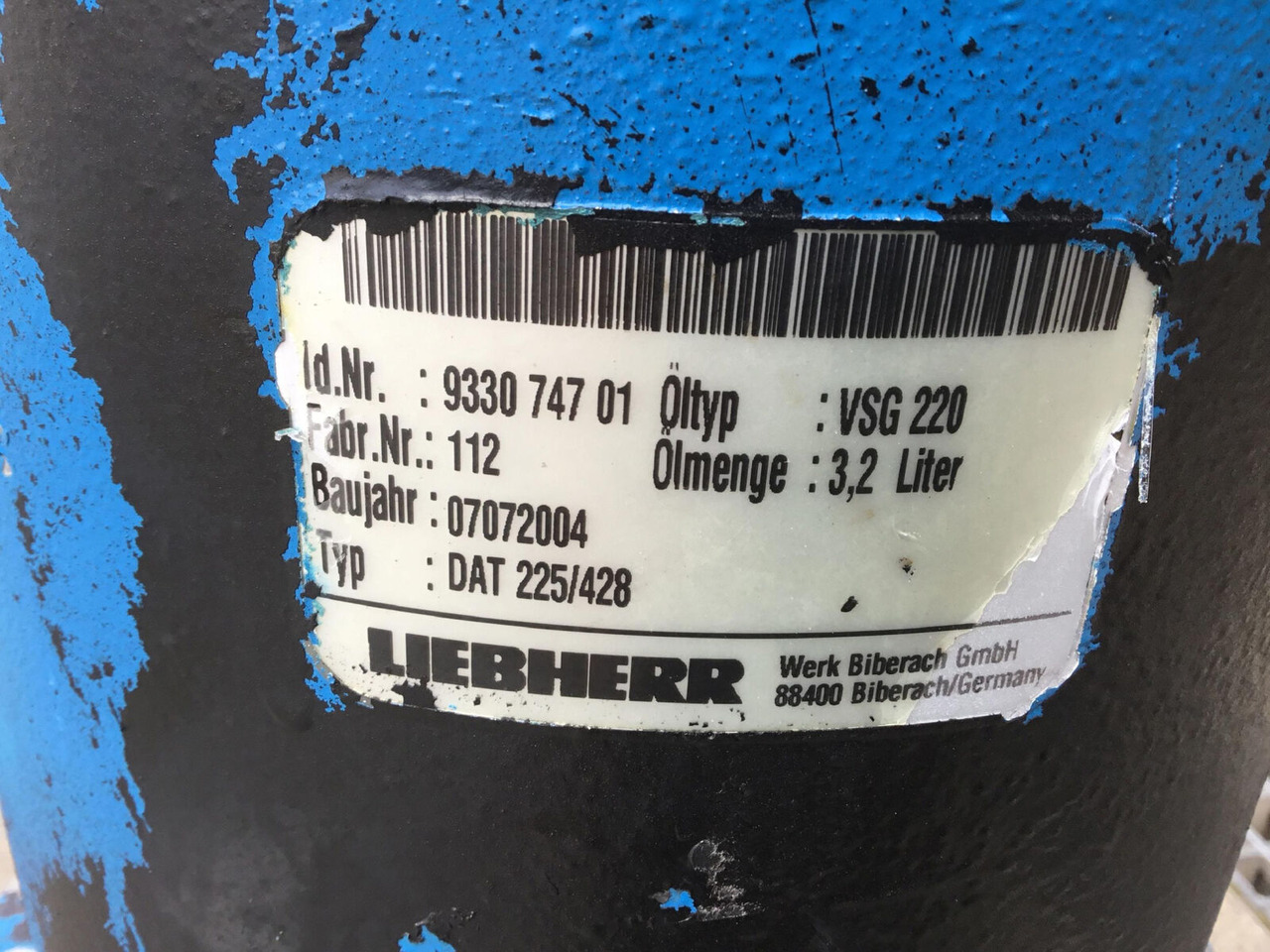Liebherr LTM 1250-6.1 Slewing gear - Swing motor for Mobile crane: picture 4 Liebherr LTM 1250-6.1 Slewing gear - Swing motor for Mobile crane: picture 4