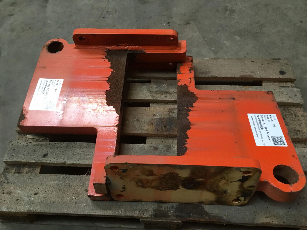 Terex AC 205 retainer counterweight - Counterweight for Mobile crane: picture 1 Terex AC 205 retainer counterweight - Counterweight for Mobile crane: picture 1