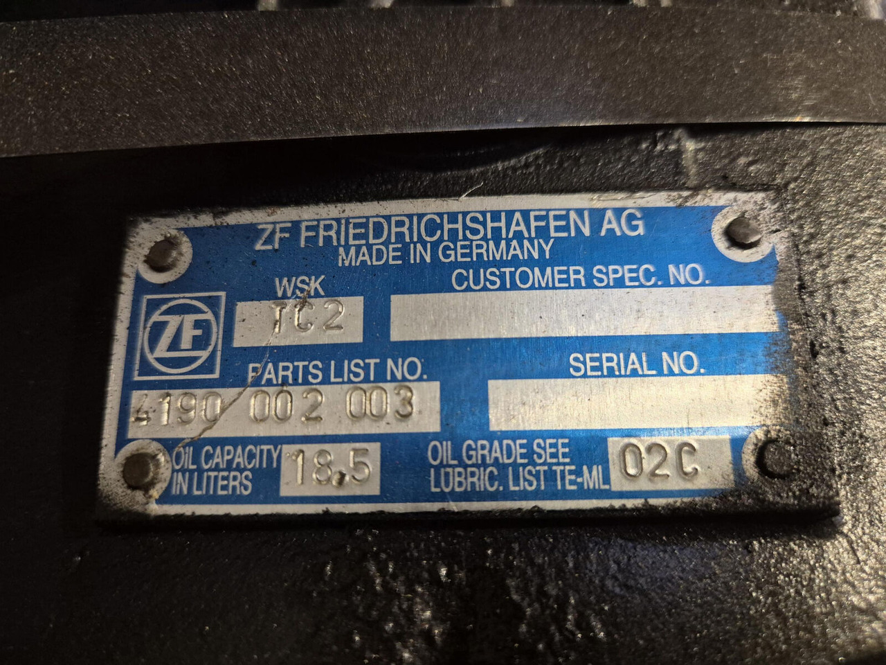 Gearbox for Mobile crane ZF LTM 1250-6.1 gearbox TC tronic 12 AS 3002 TC: picture 6