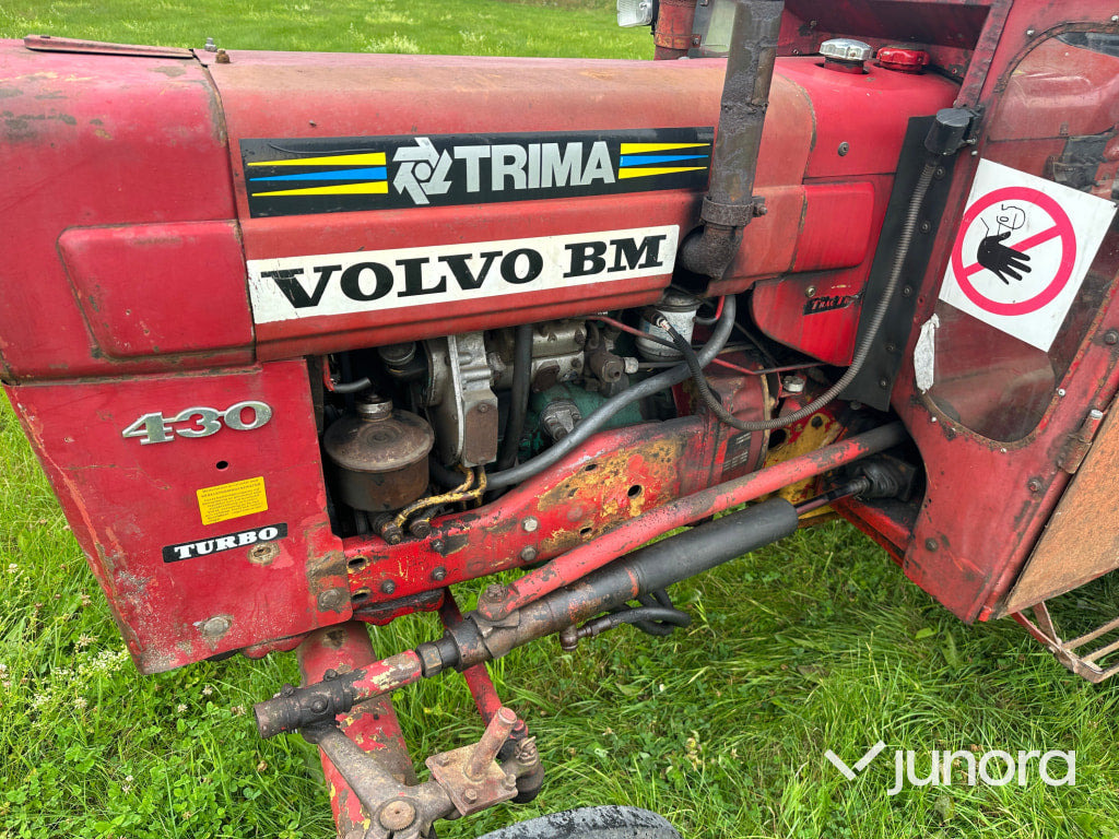 Farm tractor Volvo Bm 430 med farma skogsvagn: picture 28