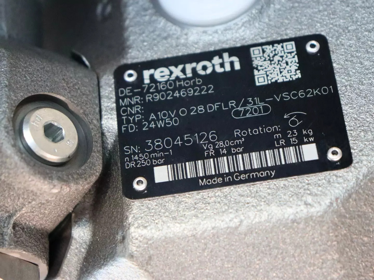 REXROTH A10VO28DFLR/31L-VSC62K01 - Hydraulic pump for Material handling equipment: picture 5 REXROTH A10VO28DFLR/31L-VSC62K01 - Hydraulic pump for Material handling equipment: picture 5