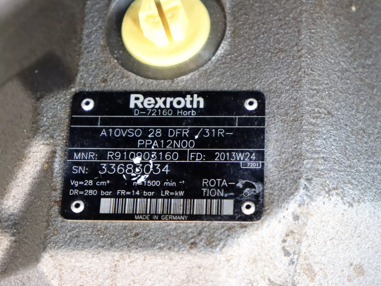 REXROTH A10VSO28DFR/31R-PPA12N00 - Hydraulic pump for Material handling equipment: picture 4 REXROTH A10VSO28DFR/31R-PPA12N00 - Hydraulic pump for Material handling equipment: picture 4