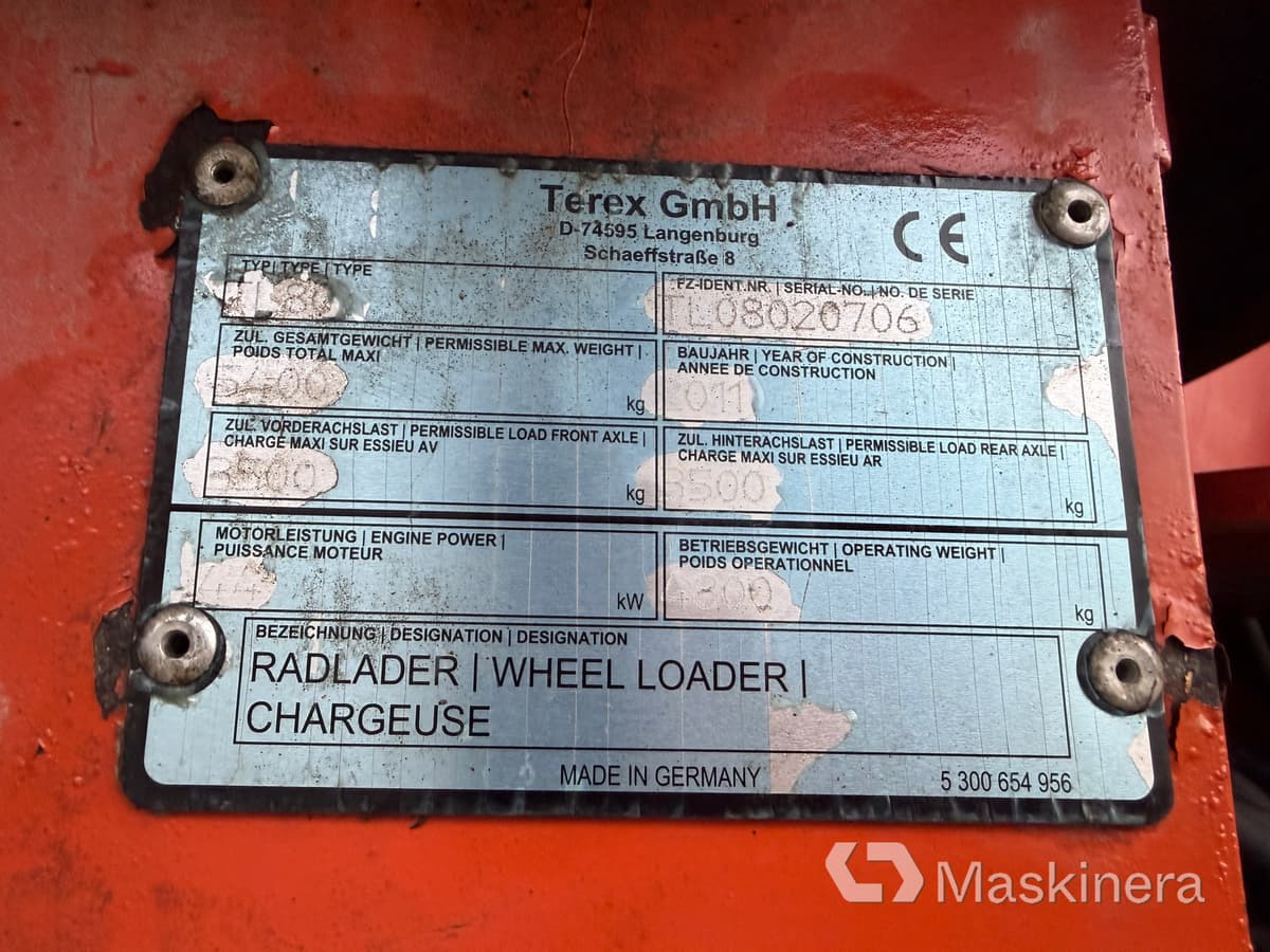 Lease a  Hjullastare Terex TL80 med tillbehör Hjullastare Terex TL80 med tillbehör: picture 17