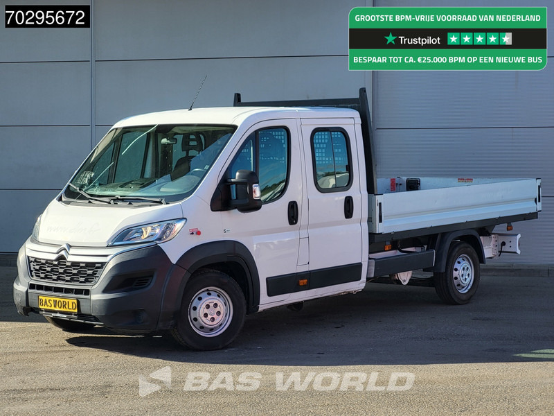 Citroën Jumper 140PK Open Laadbak Dubbel Cabine Airco Euro6 Pritsche Pickup Open Box Airco - Flatbed van: picture 1 Citroën Jumper 140PK Open Laadbak Dubbel Cabine Airco Euro6 Pritsche Pickup Open Box Airco - Flatbed van: picture 1