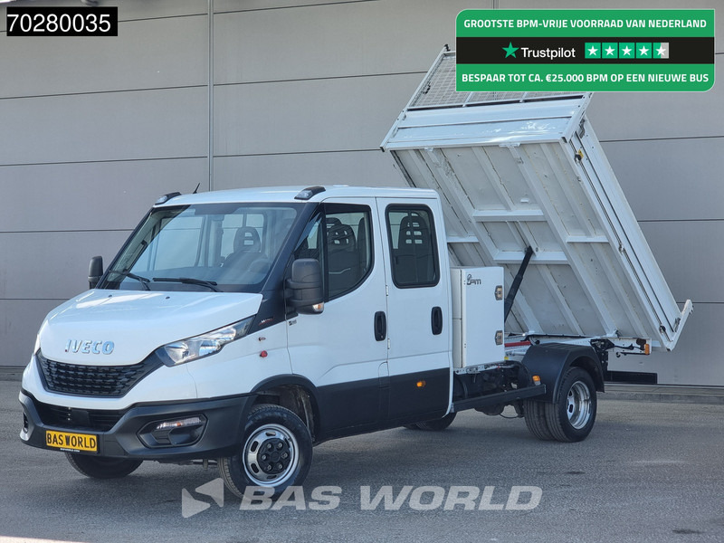Iveco Daily 35C16 3.0L Kipper met Kist Dubbel Cabine Dubbellucht 3,5t Trekhaak Airco Cruise Euro6 Kieper Tipper Benne Airco Trekhaak Cruise - Flatbed van: picture 1 Iveco Daily 35C16 3.0L Kipper met Kist Dubbel Cabine Dubbellucht 3,5t Trekhaak Airco Cruise Euro6 Kieper Tipper Benne Airco Trekhaak Cruise - Flatbed van: picture 1