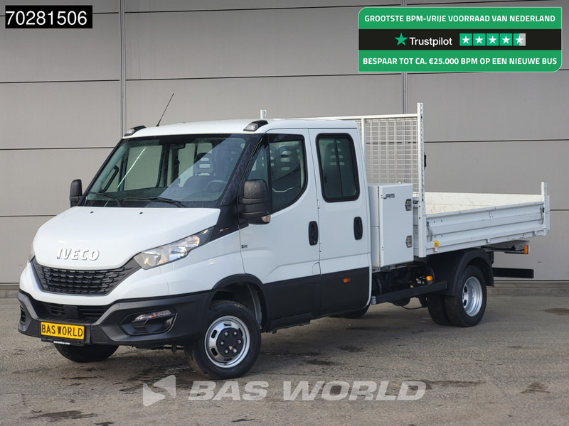 Iveco Daily 35C16 3.0L Open Laadbak Dubbel Cabine met Kist 3,5t trekhaak Dubbellucht Airco Cruise Pritsche Pickup Open Box Airco Dubbel cabi - Flatbed van: picture 1 Iveco Daily 35C16 3.0L Open Laadbak Dubbel Cabine met Kist 3,5t trekhaak Dubbellucht Airco Cruise Pritsche Pickup Open Box Airco Dubbel cabi - Flatbed van: picture 1