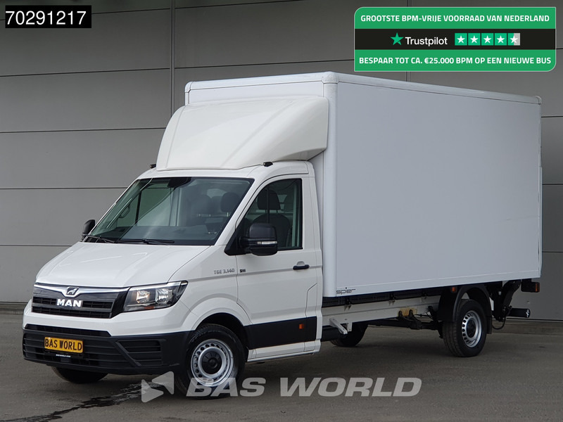 MAN TGE 3.140 Laadklep Bakwagen Airco Cruise Camera Euro6 Meubelbak Koffer 20m3 Airco Cruise control - Box van: picture 1 MAN TGE 3.140 Laadklep Bakwagen Airco Cruise Camera Euro6 Meubelbak Koffer 20m3 Airco Cruise control - Box van: picture 1