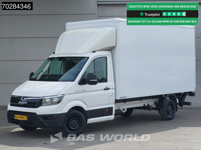 MAN TGE 3.140 Laadklep Bakwagen Airco Cruise Camera Euro6 Meubelbak Koffer 20m3 Airco Cruise control - Box van: picture 1 MAN TGE 3.140 Laadklep Bakwagen Airco Cruise Camera Euro6 Meubelbak Koffer 20m3 Airco Cruise control - Box van: picture 1
