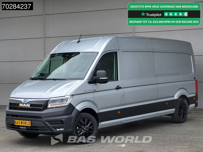 MAN TGE 3.180 Automaat 2025 Facelift L4H3 Trekhaak LED ACC Navi Airco Camera Parkeersensoren Euro6 L3H2 15m3 Airco Trekhaak - Panel van: picture 1 MAN TGE 3.180 Automaat 2025 Facelift L4H3 Trekhaak LED ACC Navi Airco Camera Parkeersensoren Euro6 L3H2 15m3 Airco Trekhaak - Panel van: picture 1