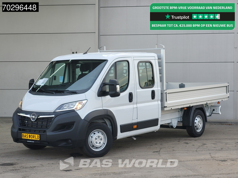 Opel Movano 140PK Dubbel Cabine Open Laadbak Airco Cruise Euro6 Pritsche Pickup Open Box Airco Cruise control - Flatbed van: picture 1 Opel Movano 140PK Dubbel Cabine Open Laadbak Airco Cruise Euro6 Pritsche Pickup Open Box Airco Cruise control - Flatbed van: picture 1