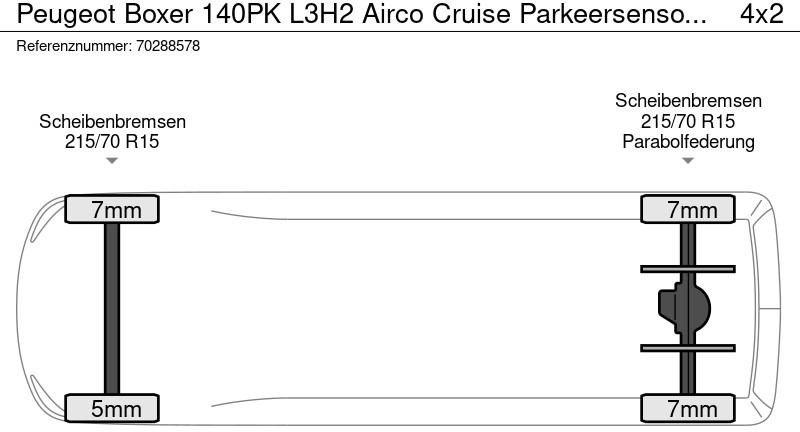 Panel van Peugeot Boxer 140pk L3H2 Airco Cruise Parkeersensoren Euro6 L3 13m3 Airco Cruise control: picture 18