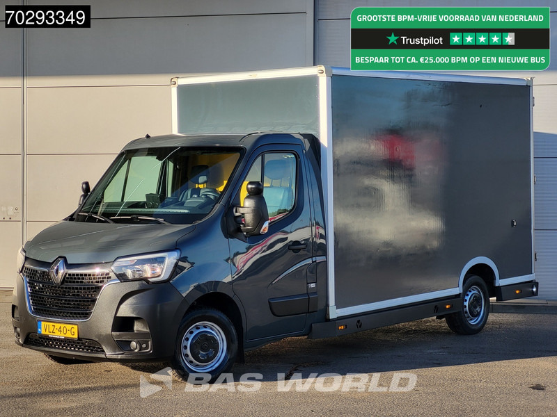 Renault Master 150PK Bakwagen Airco Cruise Luchtvering Meubelbak Plancher Verkoopwagen Foodtruck Paardenwagen 18m3 Airco Cruise control - Box van: picture 1 Renault Master 150PK Bakwagen Airco Cruise Luchtvering Meubelbak Plancher Verkoopwagen Foodtruck Paardenwagen 18m3 Airco Cruise control - Box van: picture 1