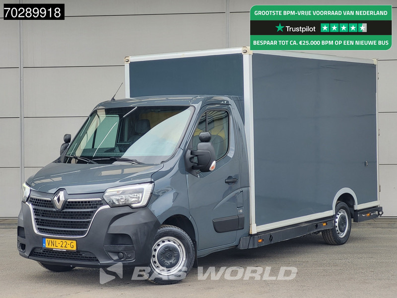 Renault Master 150PK Bakwagen Airco Cruise Luchtvering Meubelbak Plancher Verkoopwagen Foodtruck Paardenwagen 18m3 Airco Cruise control - Box van: picture 1 Renault Master 150PK Bakwagen Airco Cruise Luchtvering Meubelbak Plancher Verkoopwagen Foodtruck Paardenwagen 18m3 Airco Cruise control - Box van: picture 1