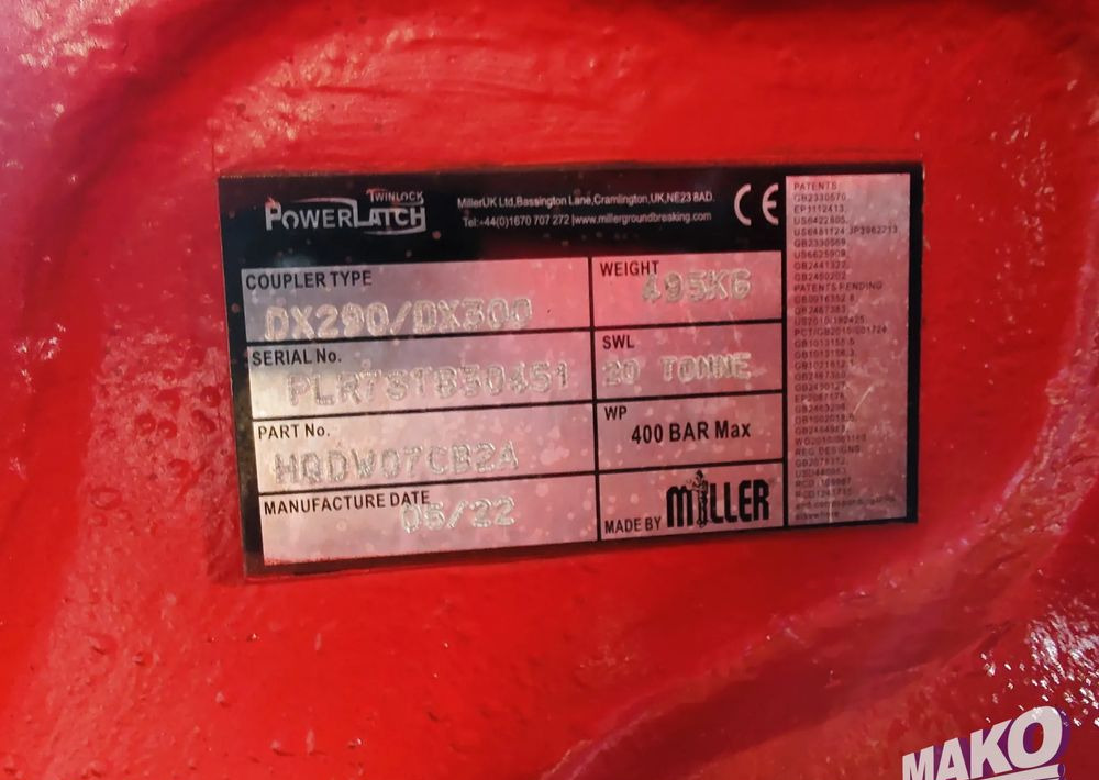 New Attachment for Construction machinery NOWE Szybkozłącze hydrauliczne Miller TwinLock fi 90: picture 6