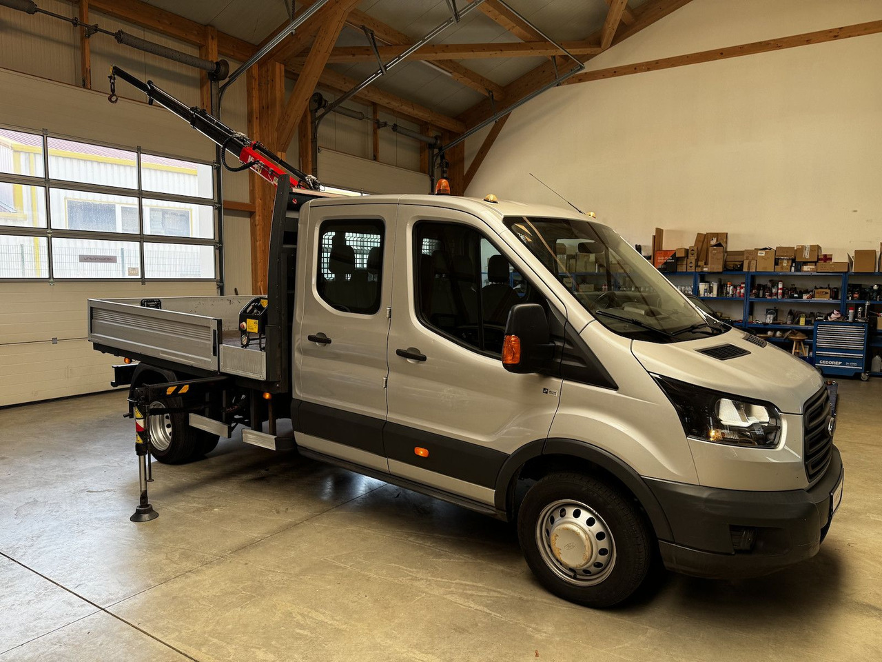 Ford Transit FT 350 DokaTdCI 1.2t Fassi Kran - Flatbed van, Combi van: picture 1 Ford Transit FT 350 DokaTdCI 1.2t Fassi Kran - Flatbed van, Combi van: picture 1