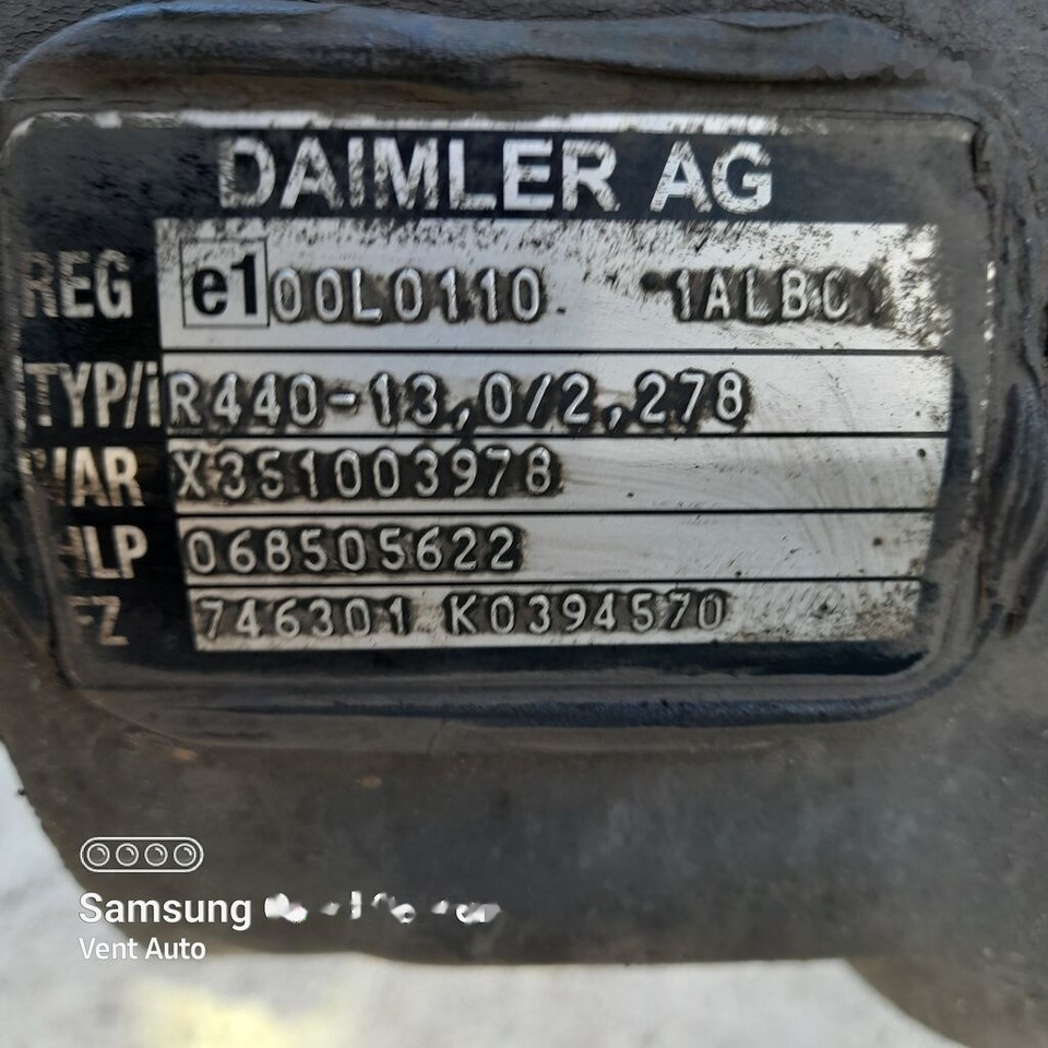 Mercedes-Benz ACTROS MP5 A9603510714 Mercedes-Benz ACTROS MP5 A9603510714 truck - Rear axle for Truck: picture 5 Mercedes-Benz ACTROS MP5 A9603510714 Mercedes-Benz ACTROS MP5 A9603510714 truck - Rear axle for Truck: picture 5