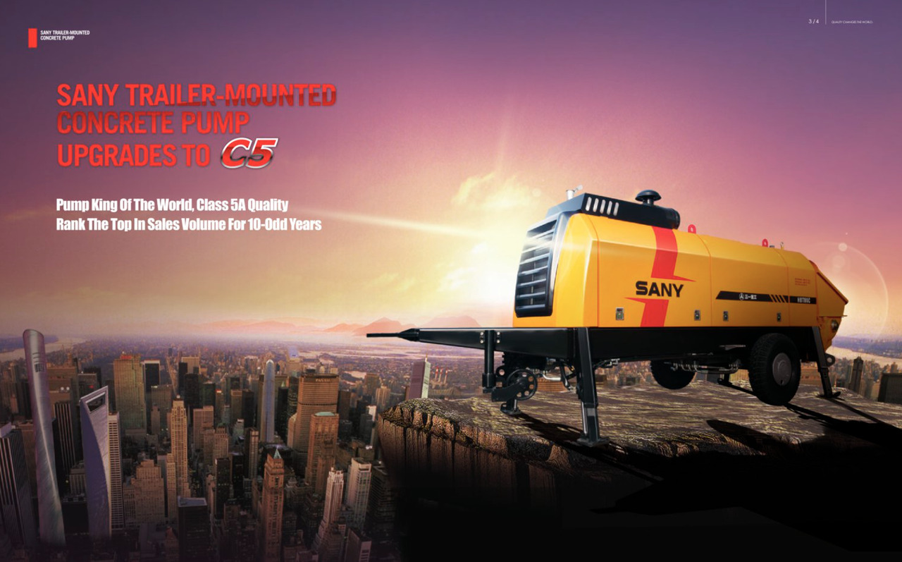 New Stationary concrete pump SANY 【ACHIEVE】TOP CONDITION!!! demo new low hours Sany Concrete Trailer Pump 2015 HBT6016C-5D: picture 5