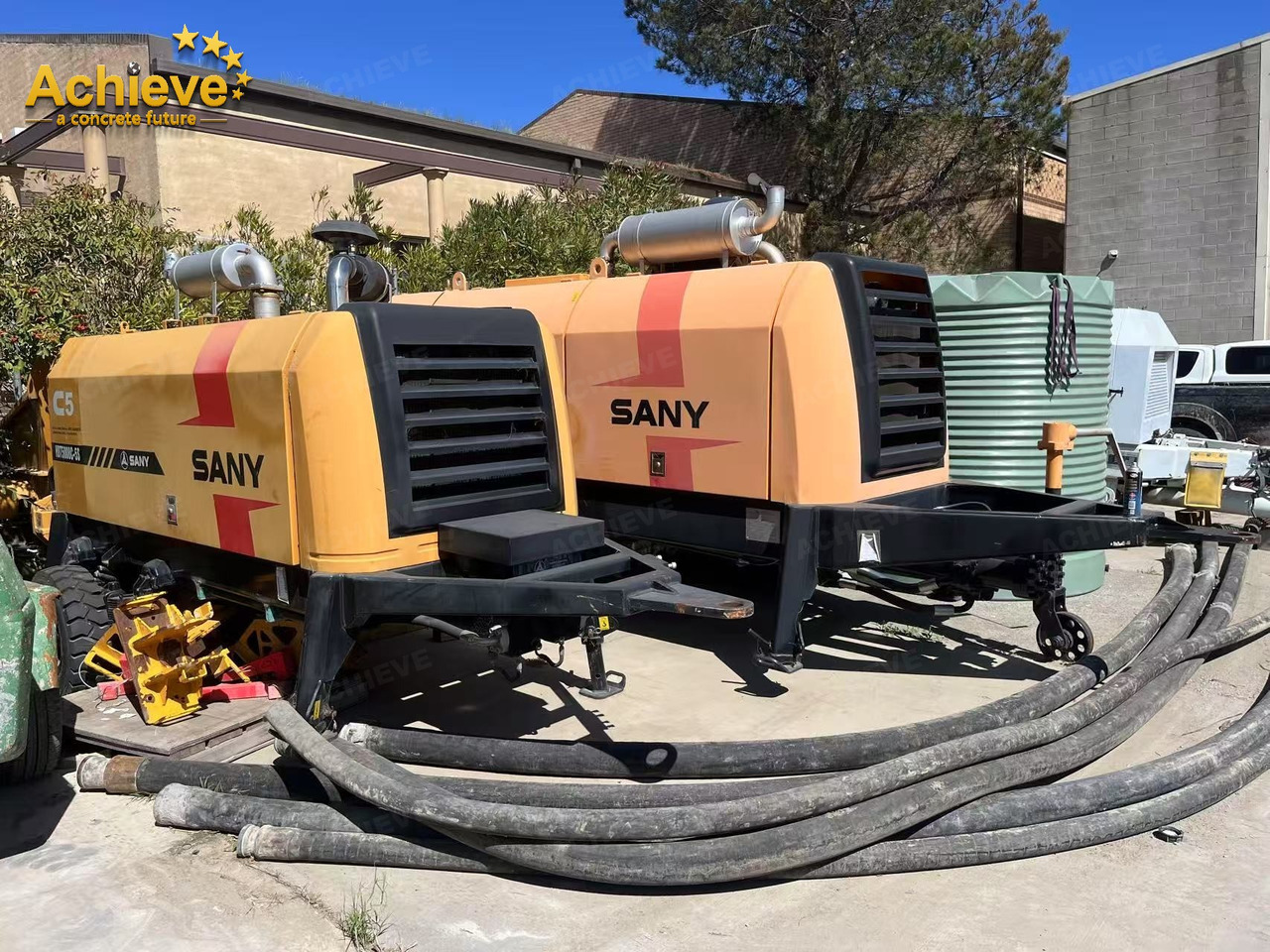 SANY SANY 【ACHIEVE】TOP CONDITION!!! demo new low hours Sany Concrete Trailer Pump 2017 HBT5008C-5S - Stationary concrete pump: picture 3 SANY SANY 【ACHIEVE】TOP CONDITION!!! demo new low hours Sany Concrete Trailer Pump 2017 HBT5008C-5S - Stationary concrete pump: picture 3