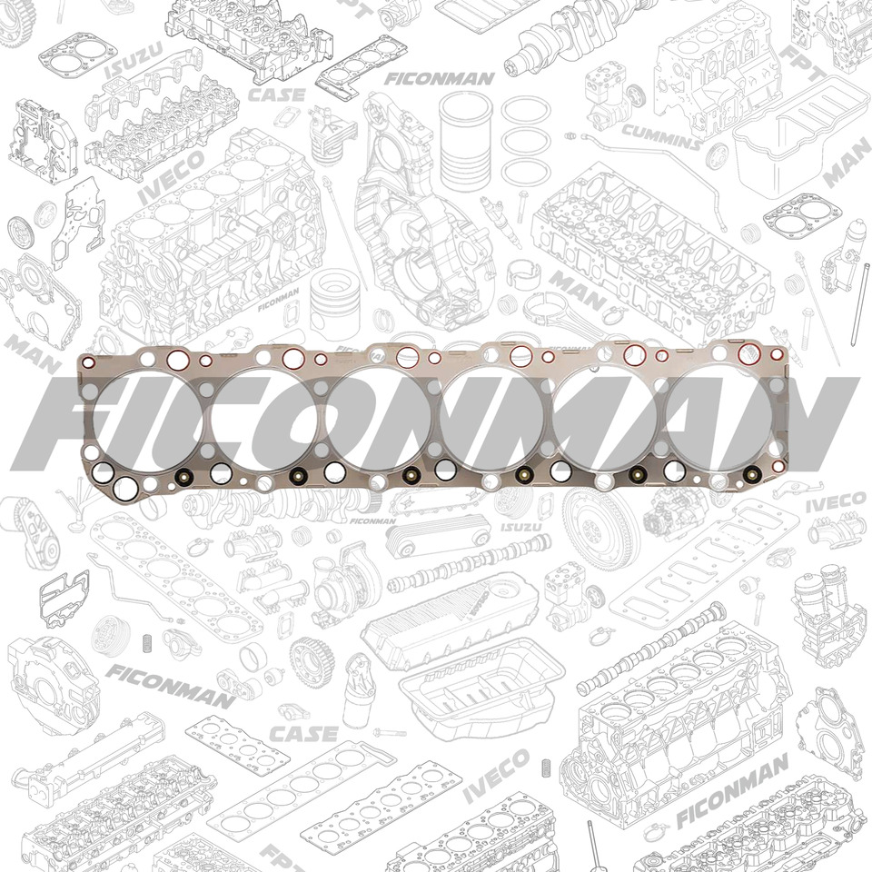 FPT IVECO CASE Cursor13 F3BE0684A B001 504003647 CYLINDER GASKET 504007514/500054690 - Engine gasket for Truck: picture 1 FPT IVECO CASE Cursor13 F3BE0684A B001 504003647 CYLINDER GASKET 504007514/500054690 - Engine gasket for Truck: picture 1
