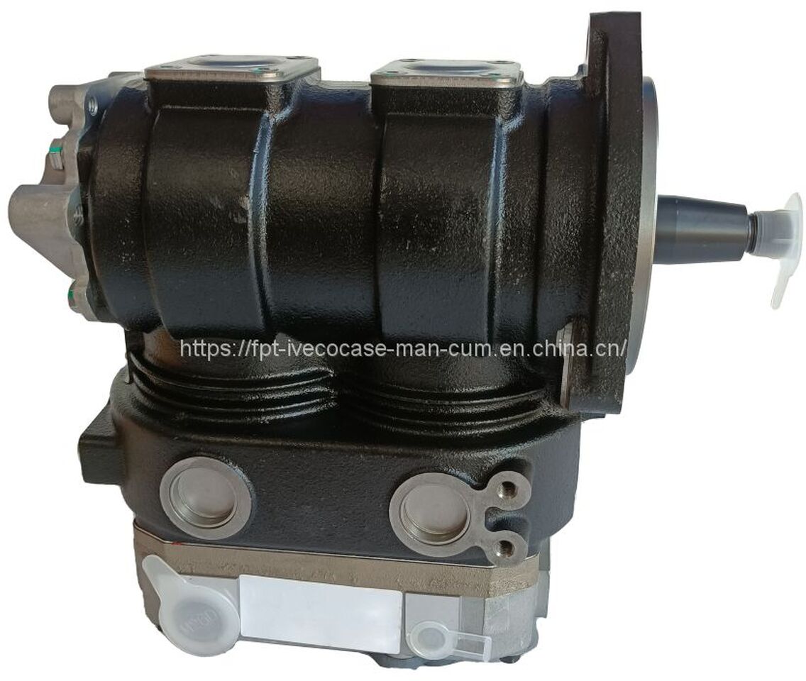FPT IVECO CASE Cursor9 F2CFE614A*B041/F2CGE614F*V004 5802431166 Double cylinder air pump 504293730/5802497411 - Air brake compressor: picture 1 FPT IVECO CASE Cursor9 F2CFE614A*B041/F2CGE614F*V004 5802431166 Double cylinder air pump 504293730/5802497411 - Air brake compressor: picture 1