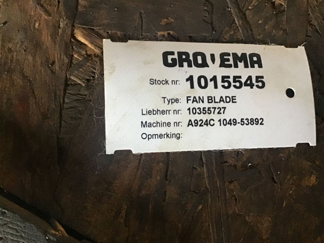 Liebherr A924C Li - Fan: picture 2 Liebherr A924C Li - Fan: picture 2
