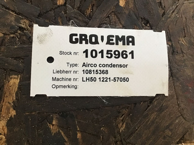 Liebherr Airco Condensor - A/C part: picture 2 Liebherr Airco Condensor - A/C part: picture 2