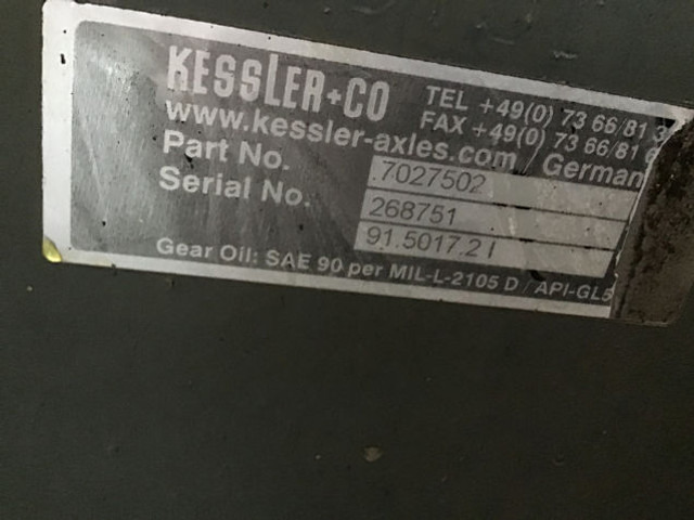 Liebherr Axle - Front axle: picture 1 Liebherr Axle - Front axle: picture 1
