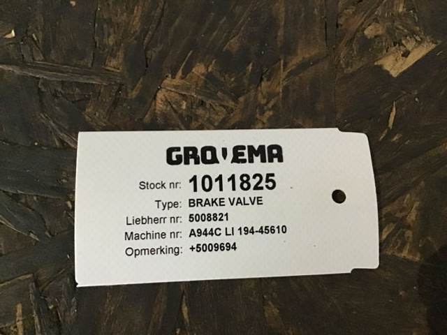 Liebherr Brake Valve - Valve: picture 2 Liebherr Brake Valve - Valve: picture 2