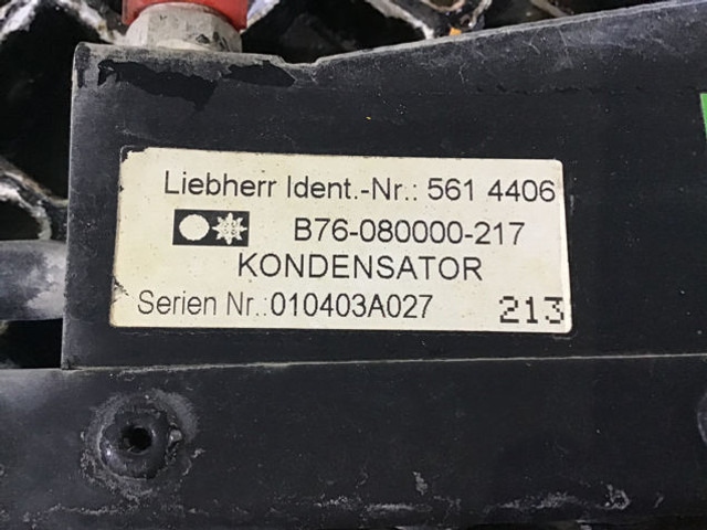 Liebherr Capacitor Unit - A/C part: picture 2 Liebherr Capacitor Unit - A/C part: picture 2