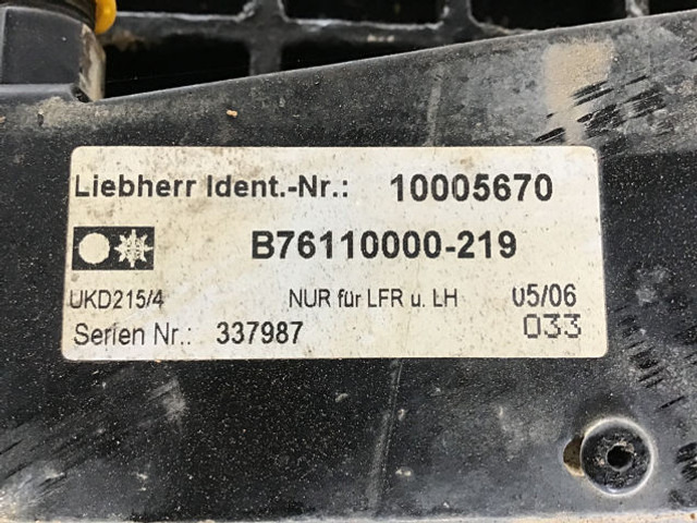 Liebherr Capacitor Unit - A/C part: picture 1 Liebherr Capacitor Unit - A/C part: picture 1