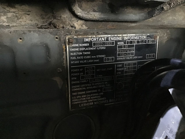 Engine Liebherr D926TIE: picture 9