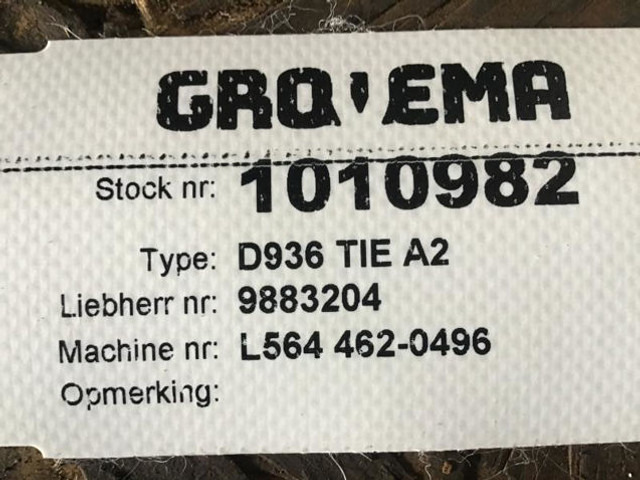 Engine Liebherr D926TIE: picture 20