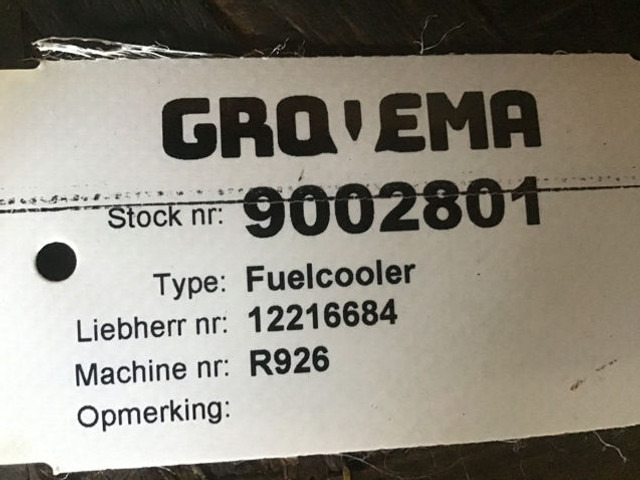 Liebherr Fuelcooler - Radiator: picture 2 Liebherr Fuelcooler - Radiator: picture 2