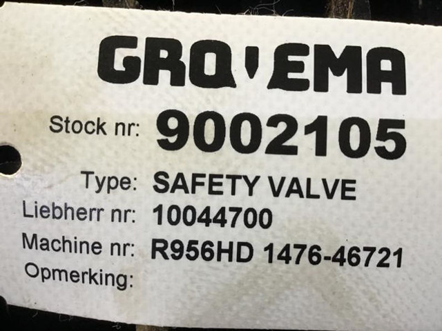 Electrical system Liebherr Safety Valve: picture 11