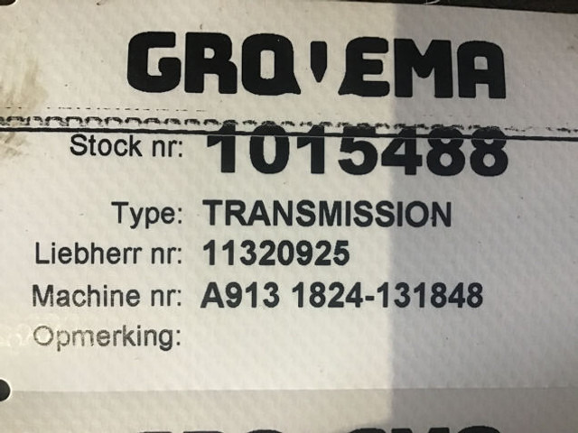 Liebherr Transmission - Gearbox: picture 3 Liebherr Transmission - Gearbox: picture 3