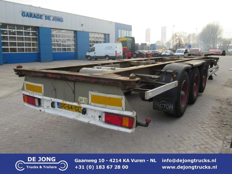 Pacton 40 FT Container Chassis / BPW + DISC - Container transporter/ Swap body semi-trailer: picture 1 Pacton 40 FT Container Chassis / BPW + DISC - Container transporter/ Swap body semi-trailer: picture 1