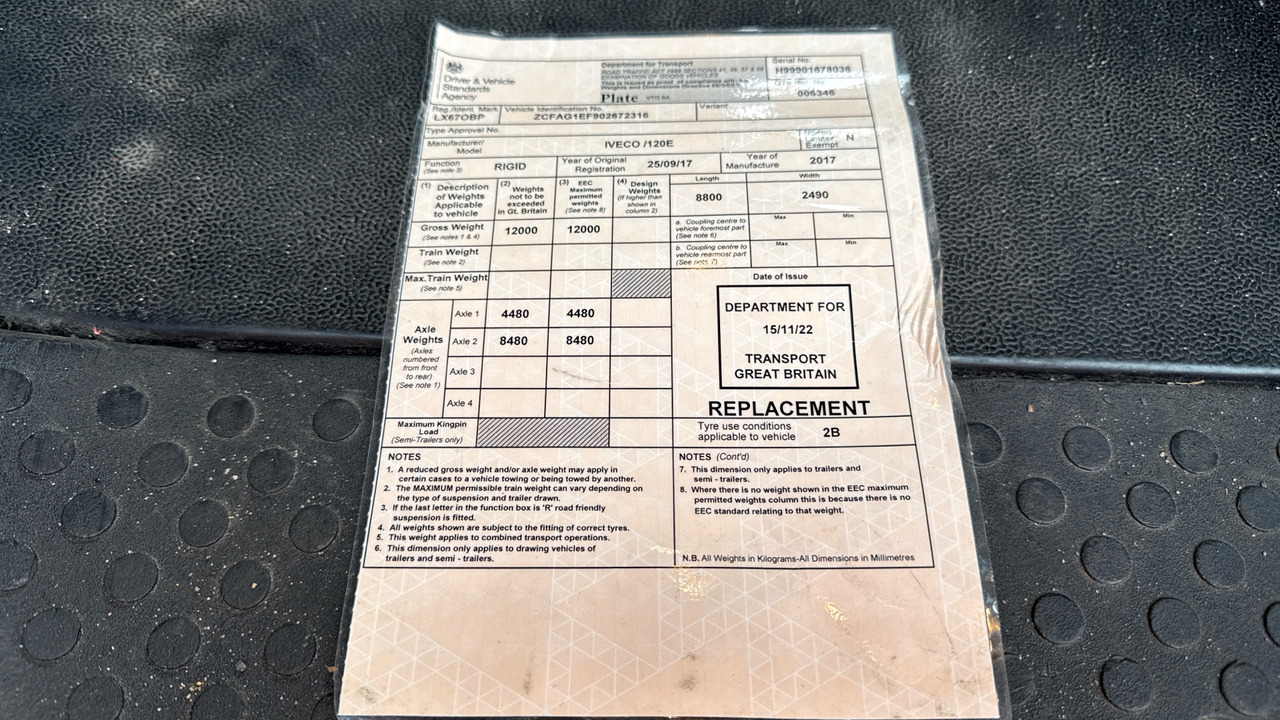 Curtainsider truck IVECO EUROCARGO  120-210: picture 11