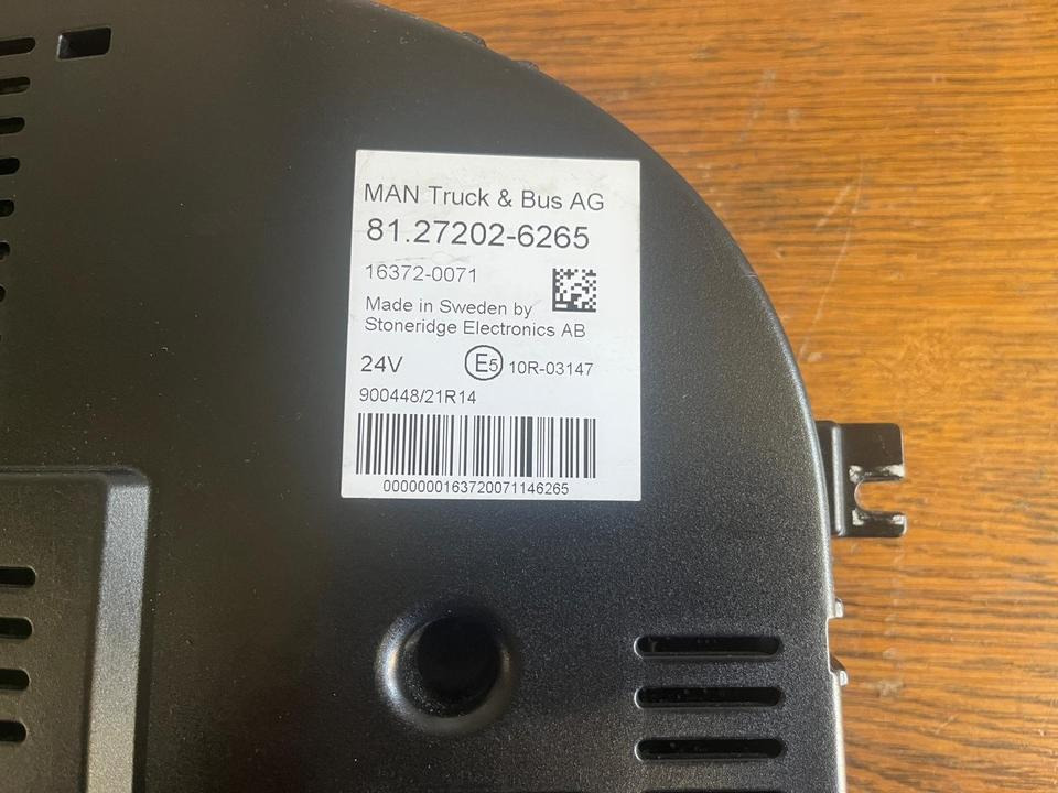 MAN EU6 Kombiinstrument / Tacho 81.27202-6265 - Dashboard for Truck: picture 3 MAN EU6 Kombiinstrument / Tacho 81.27202-6265 - Dashboard for Truck: picture 3