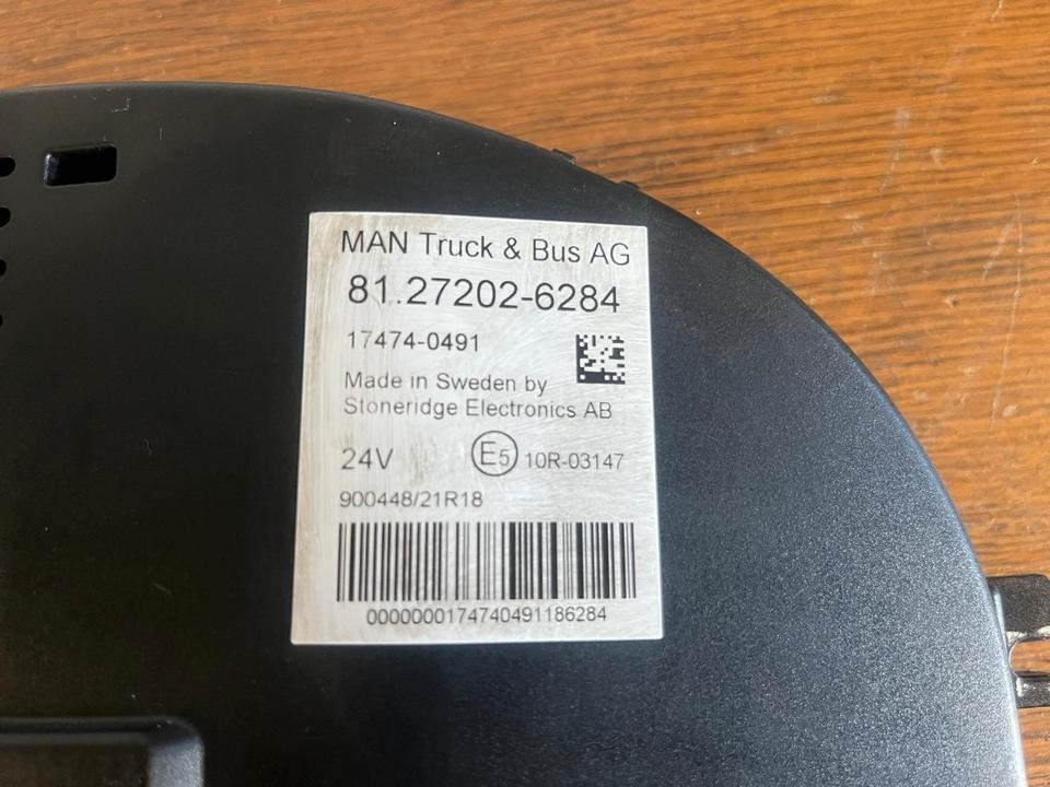 MAN EU6 Kombiinstrument / Tacho 81.27202-6284 - Dashboard for Truck: picture 3 MAN EU6 Kombiinstrument / Tacho 81.27202-6284 - Dashboard for Truck: picture 3