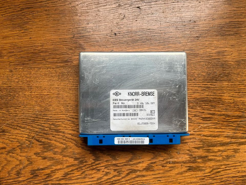 MAN KNORR-BREMSE EBS Steuergerät 81.25808-7054 - ECU for Truck: picture 1 MAN KNORR-BREMSE EBS Steuergerät 81.25808-7054 - ECU for Truck: picture 1