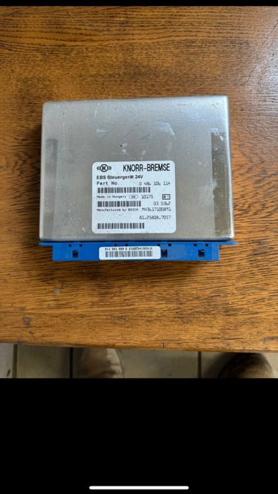 MAN KNORR-BREMSE EBS Steuergerät 81.25808-7057 - ECU for Truck: picture 1 MAN KNORR-BREMSE EBS Steuergerät 81.25808-7057 - ECU for Truck: picture 1