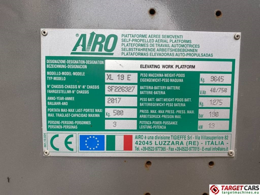Scissor lift Airo XL 19E Electric Scissor Work Lift 1900cm: picture 10