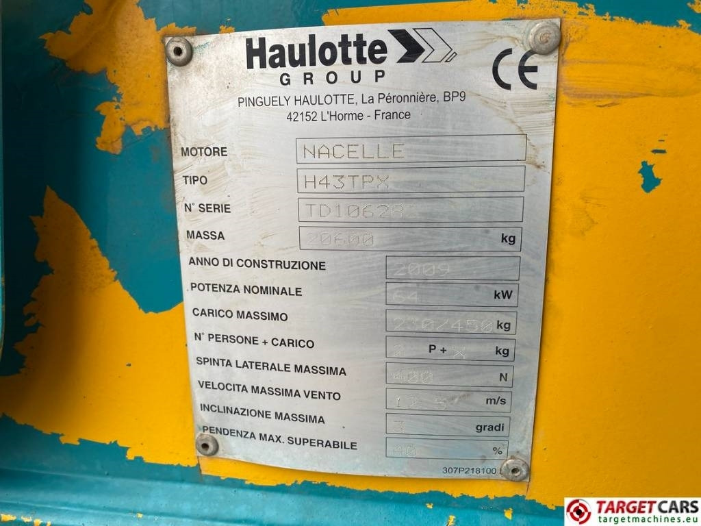 Telescopic boom Haulotte H43TPX Telescopic 4x4x4 Diesel Boom Lift 4220cm: picture 10