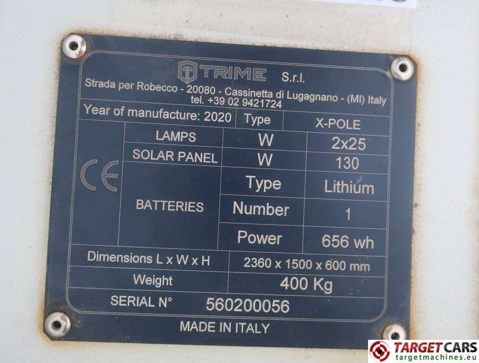 Lighting tower Trime X-Pole 2x25W Led Solar Tower Light: picture 10