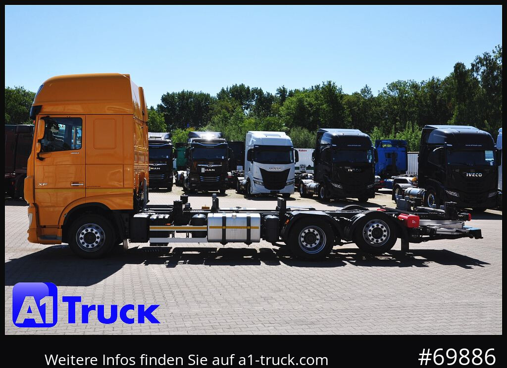 Container transporter/ Swap body truck DAF XF 480, MultiBDF, 7,45, Standklima, LBW,: picture 12