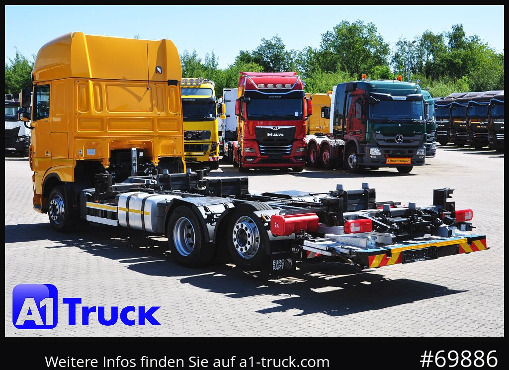 Container transporter/ Swap body truck DAF XF 480, MultiBDF, 7,45, Standklima, LBW,: picture 11