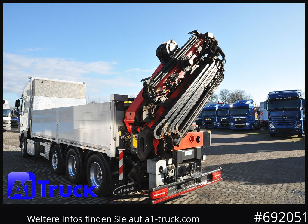 Dropside/ Flatbed truck, Crane truck DAF XF 510 SSC PK 34.002, Jib Seilwinde Funk: picture 10