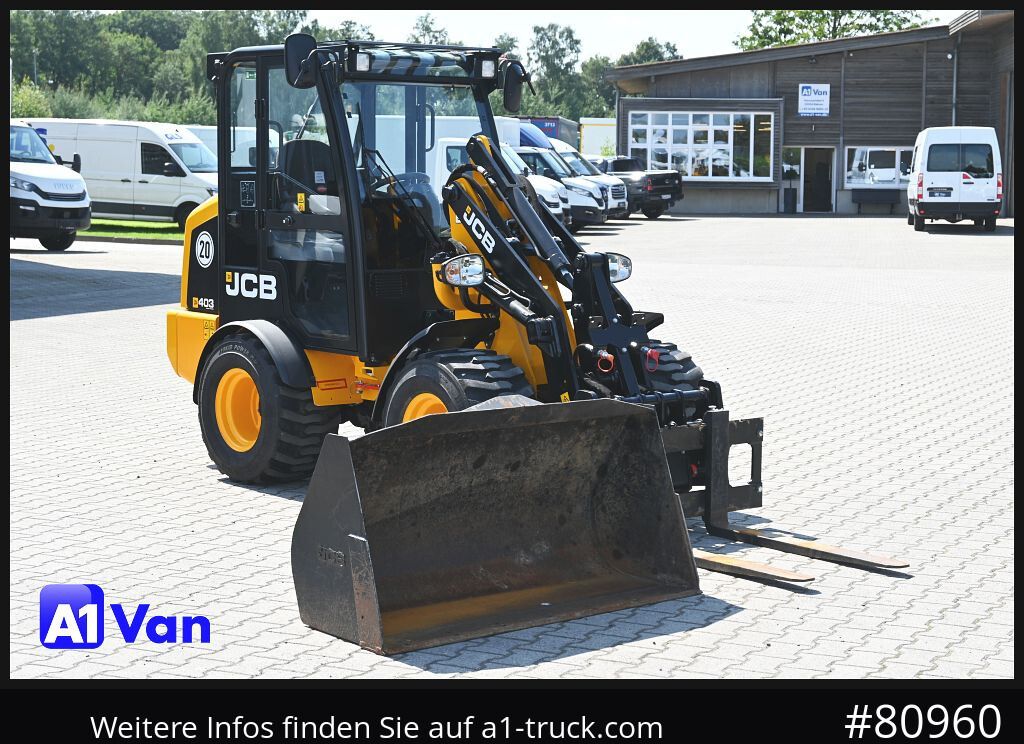 JCB JCB 403 SP Radlader, Palletengabel, Kabine, Zusatzhydraulik - Wheel loader: picture 1 JCB JCB 403 SP Radlader, Palletengabel, Kabine, Zusatzhydraulik - Wheel loader: picture 1